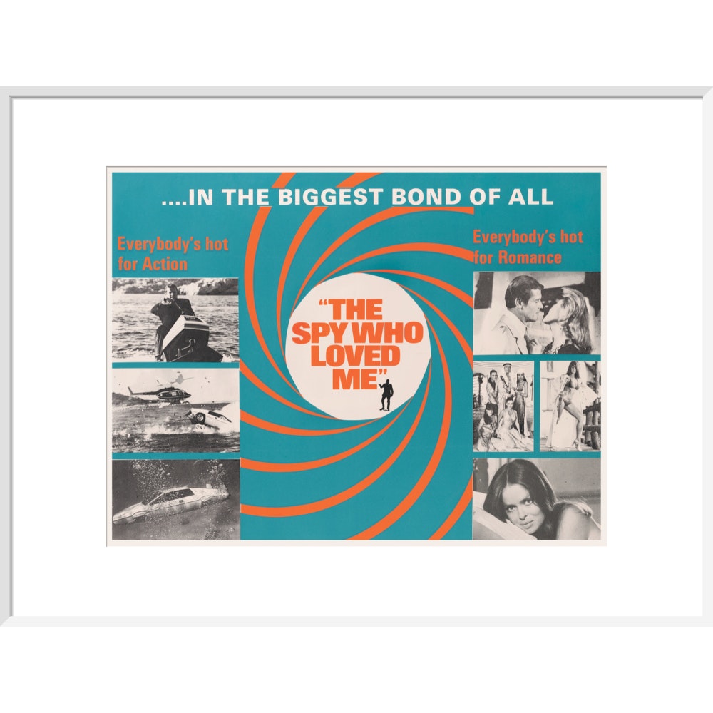 Gerahmter Kunstdruck „James Bond – Der Spion, der mich liebte“ – von King & McGaw