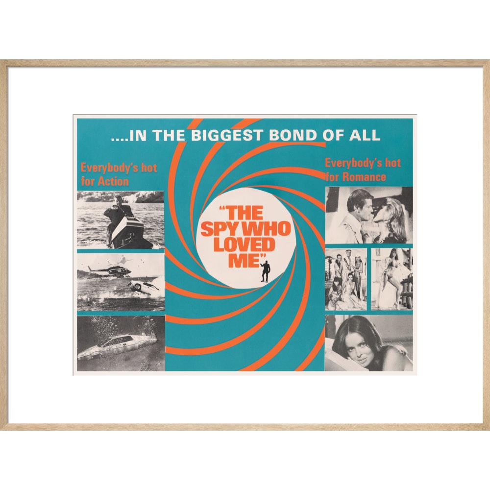 Gerahmter Kunstdruck „James Bond – Der Spion, der mich liebte“ – von King & McGaw
