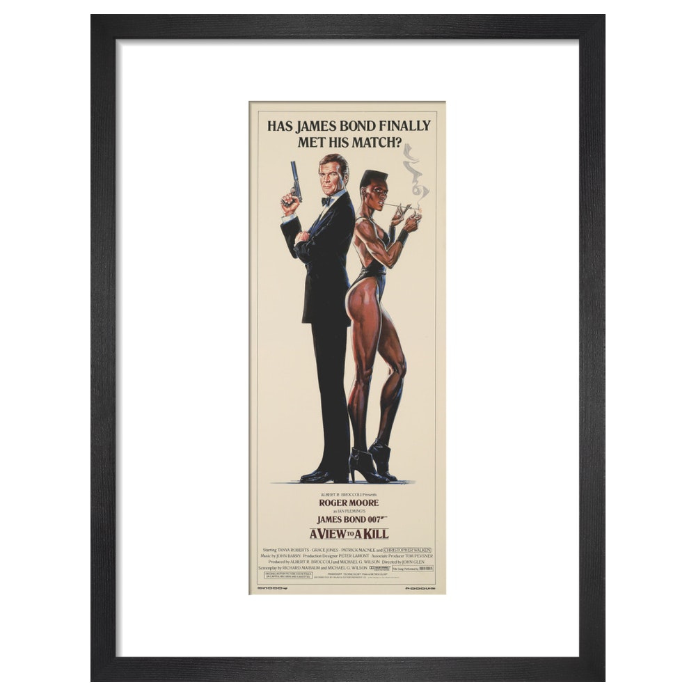 James Bond A View To A Kill Framed Art Print - By King & McGaw