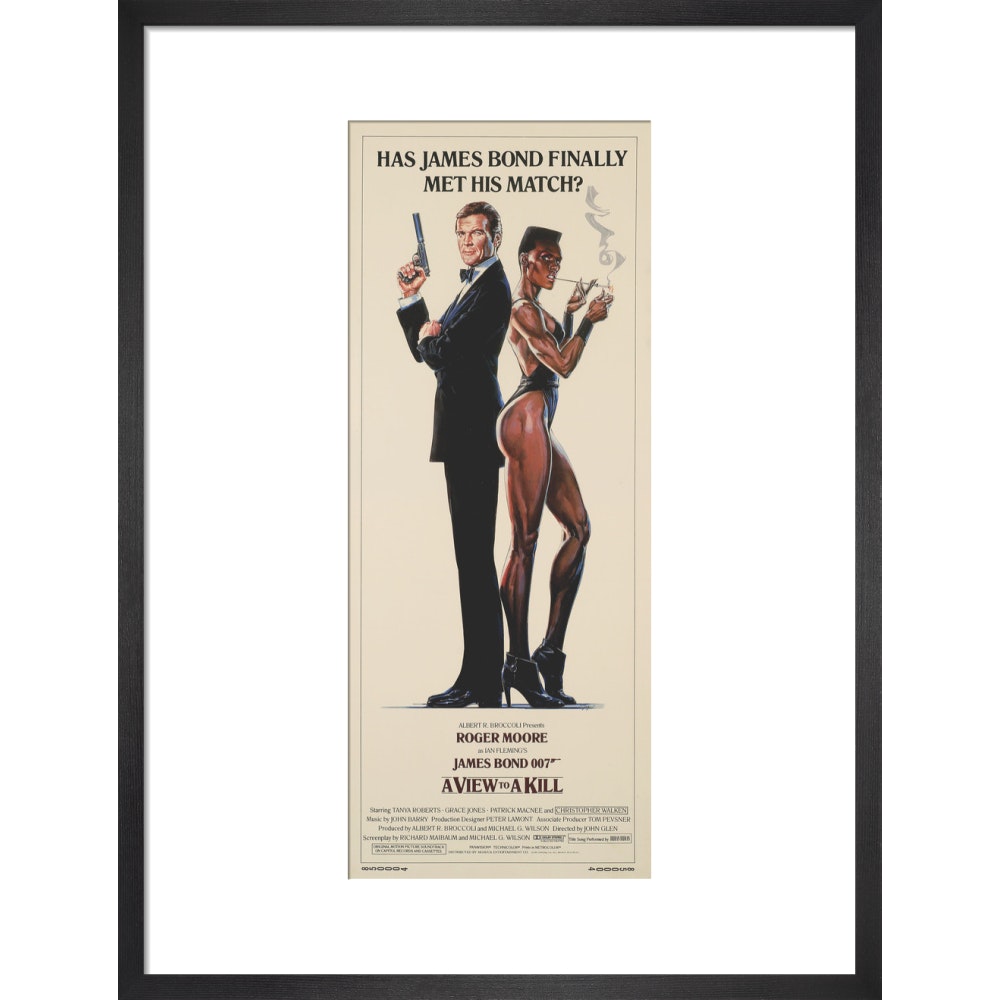 James Bond A View To A Kill Framed Art Print - By King & McGaw