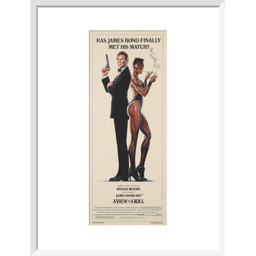 James Bond A View To A Kill Framed Art Print - By King & McGaw