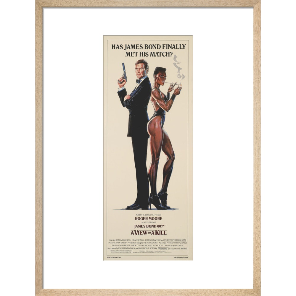 James Bond A View To A Kill Framed Art Print - By King & McGaw
