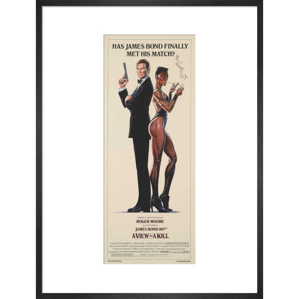 James Bond A View To A Kill Framed Art Print - By King & McGaw
