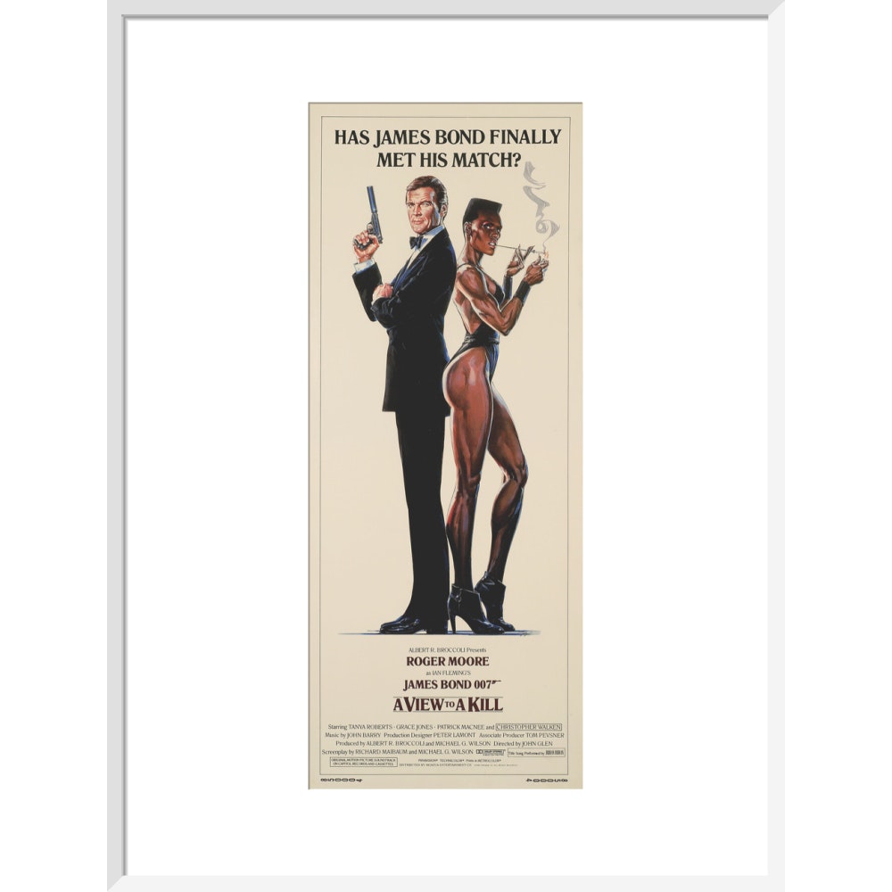 James Bond A View To A Kill Framed Art Print - By King & McGaw