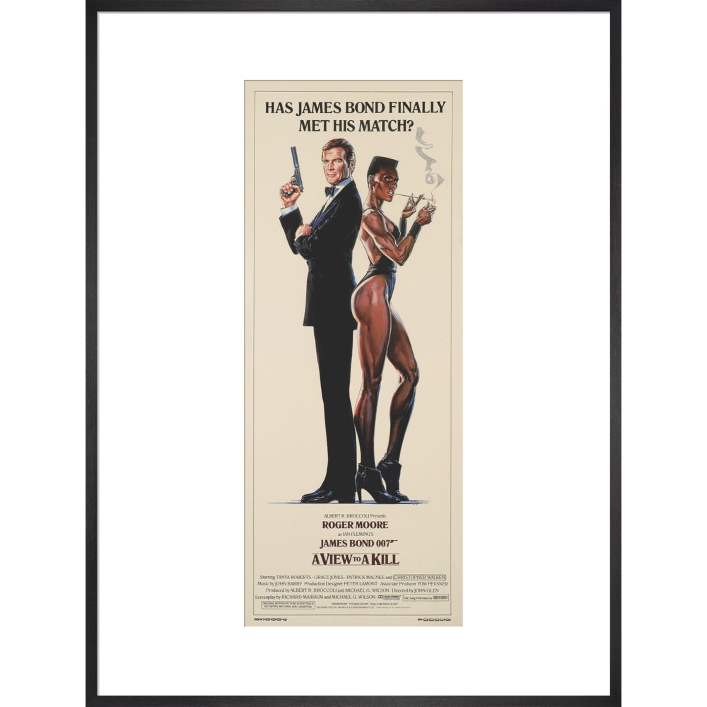 James Bond A View To A Kill Framed Art Print - By King & McGaw