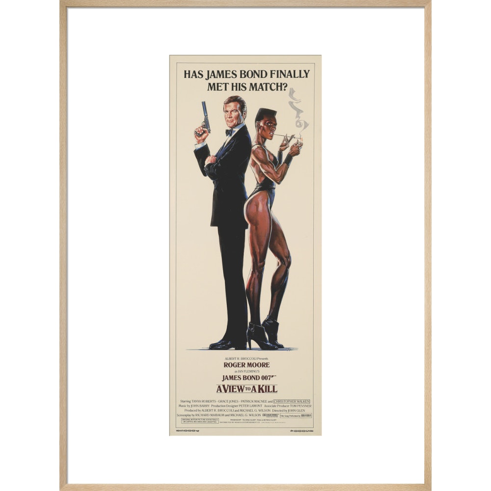James Bond A View To A Kill Framed Art Print - By King & McGaw