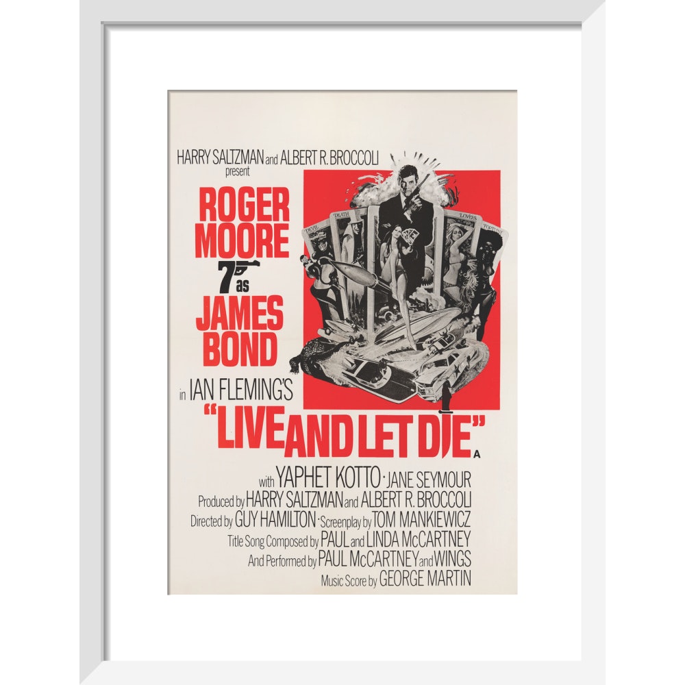 James Bond Live And Let Die Framed Art Print - By King &amp; McGaw