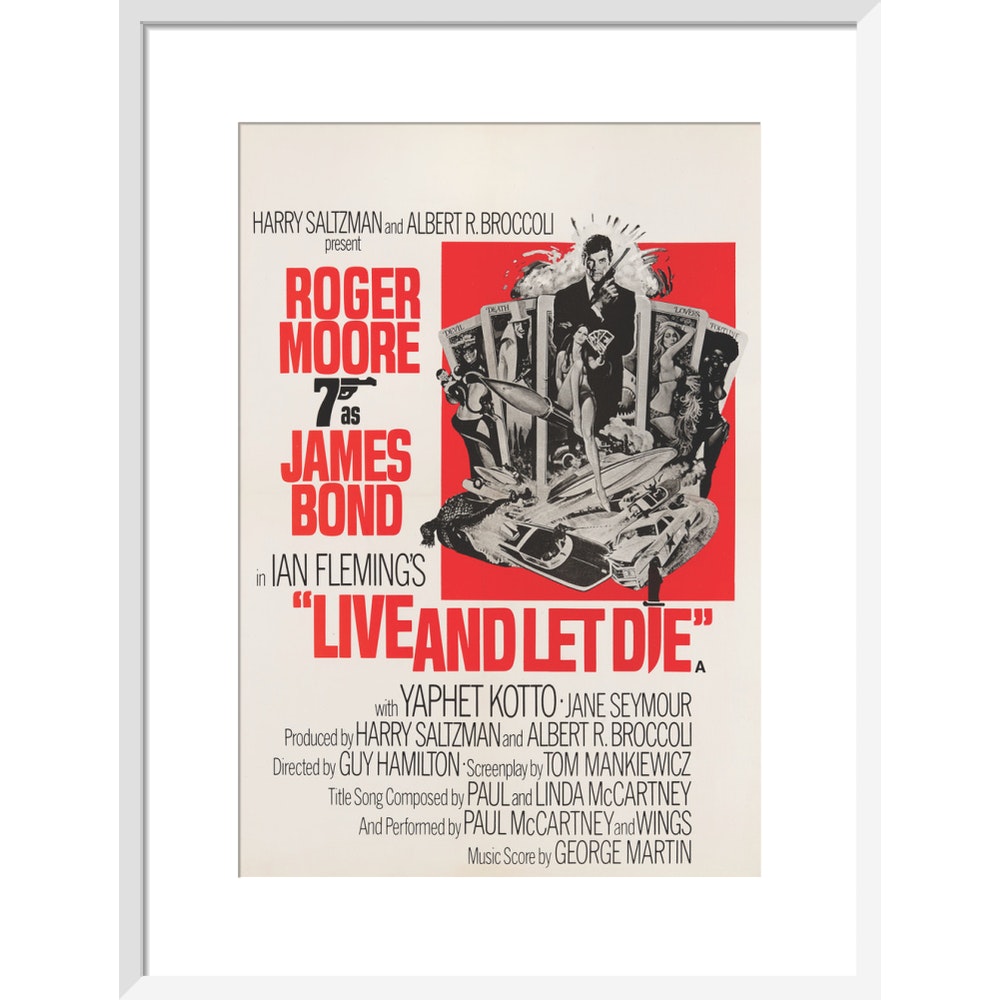 James Bond Live And Let Die Framed Art Print - By King &amp; McGaw