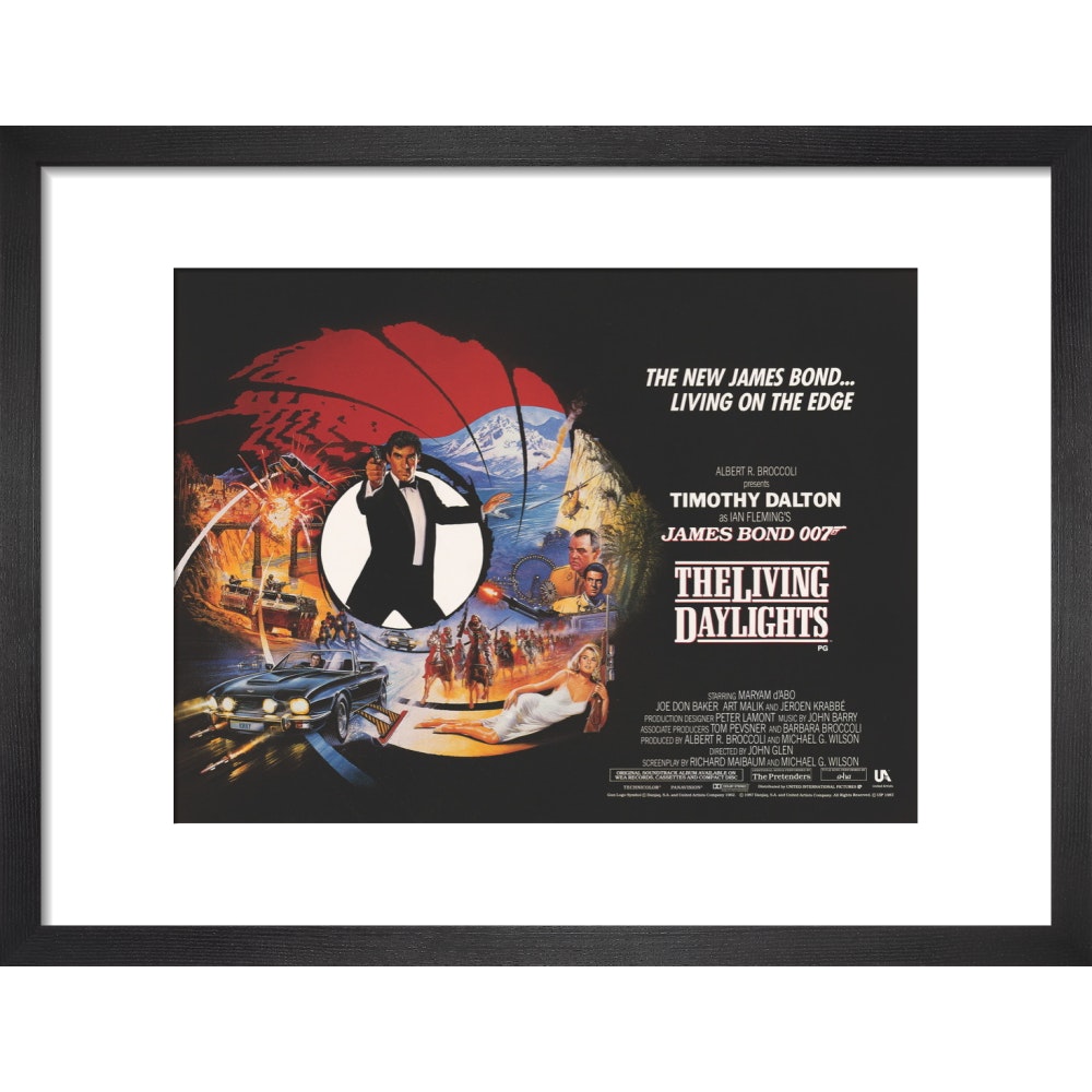 James Bond The Living Daylights Framed Art Print - By King & McGaw 007Store