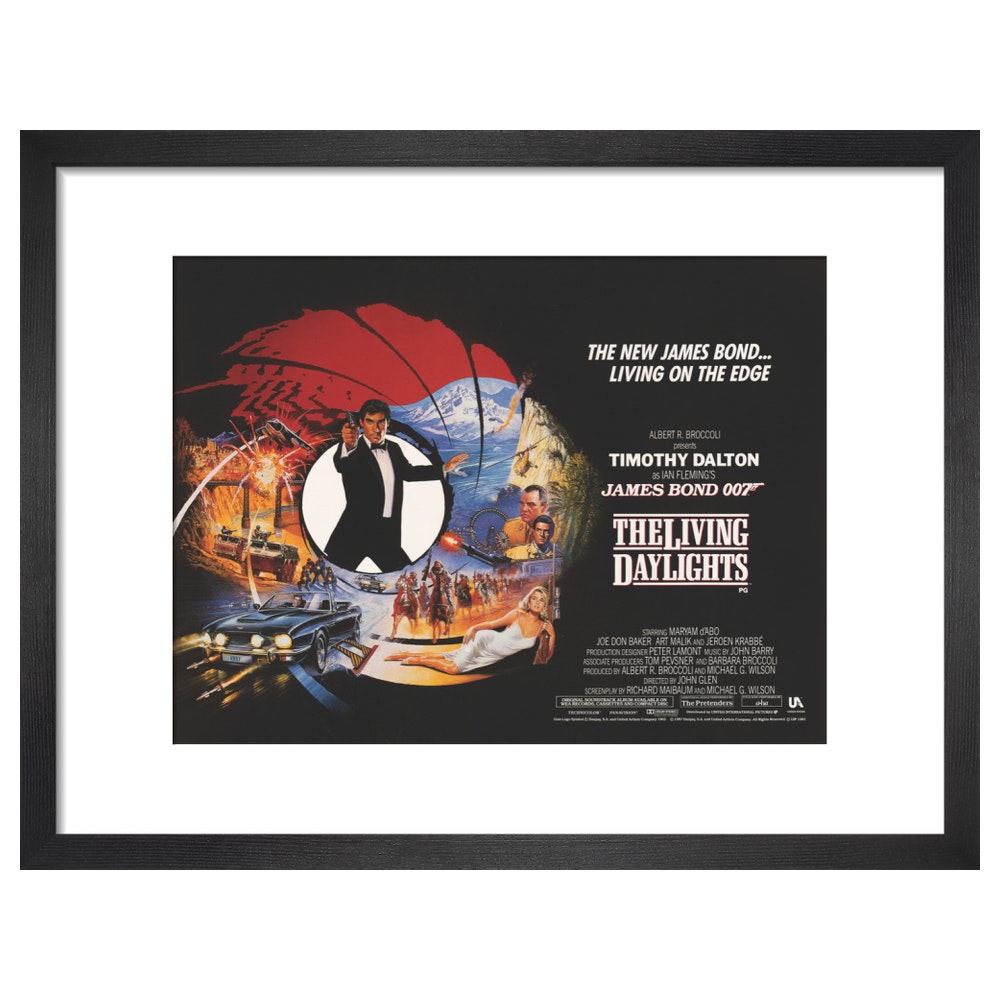 James Bond The Living Daylights Framed Art Print - By King & McGaw 007Store