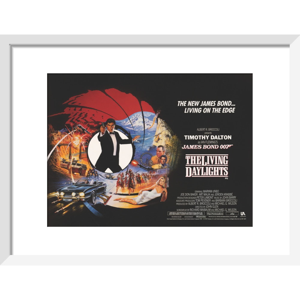 James Bond The Living Daylights Framed Art Print - By King & McGaw 007Store