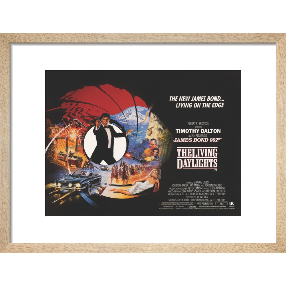 James Bond The Living Daylights Framed Art Print - By King & McGaw 007Store