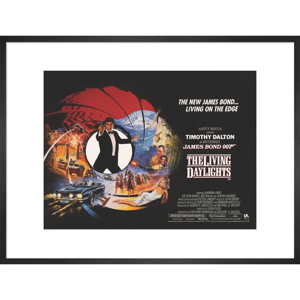 James Bond The Living Daylights Framed Art Print - By King & McGaw 007Store