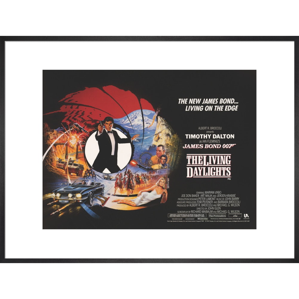 James Bond The Living Daylights Framed Art Print - By King & McGaw 007Store