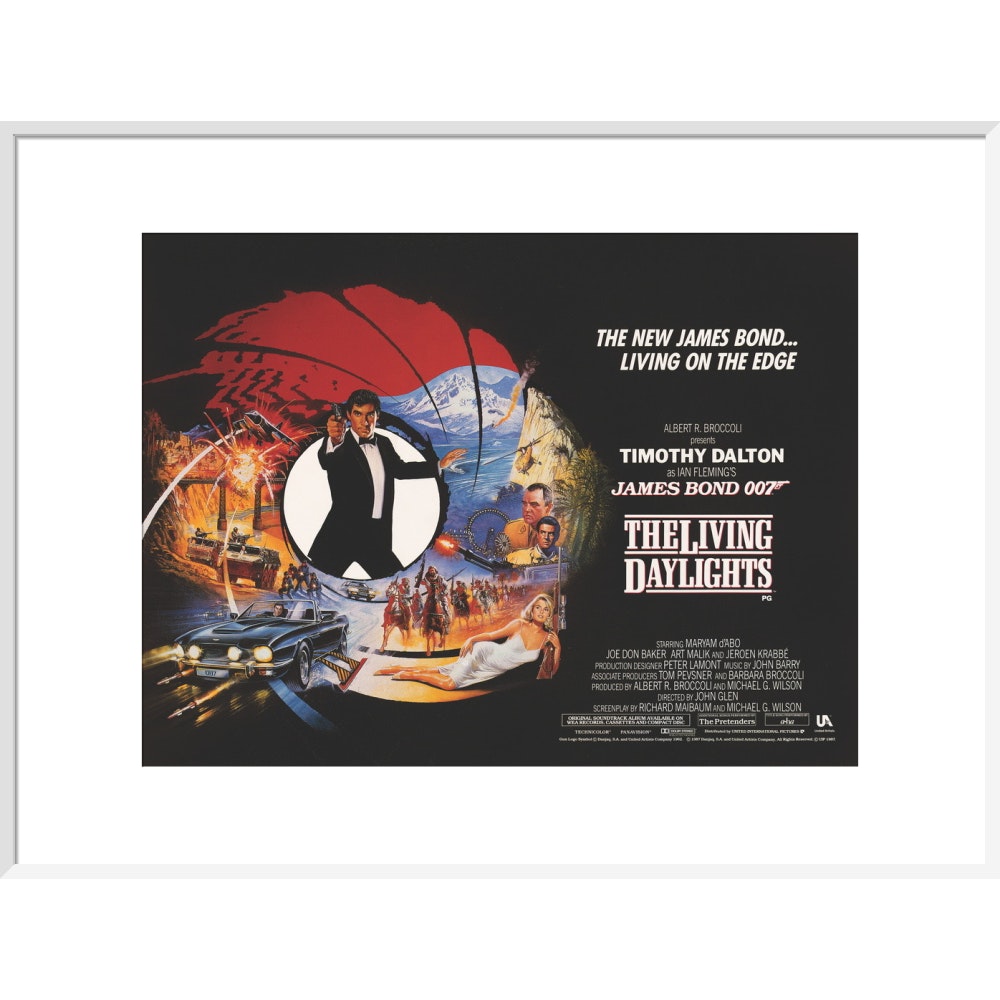 James Bond The Living Daylights Framed Art Print - By King & McGaw 007Store