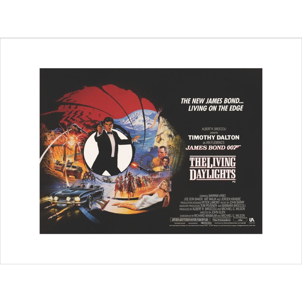 James Bond The Living Daylights Framed Art Print - By King & McGaw 007Store