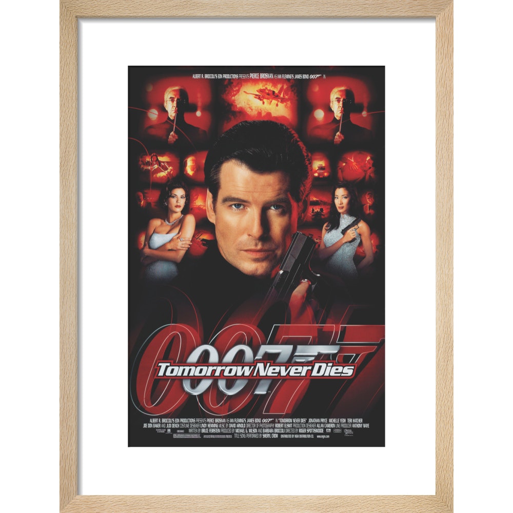 James Bond Tomorrow Never Dies Framed Art Print - By King & McGaw