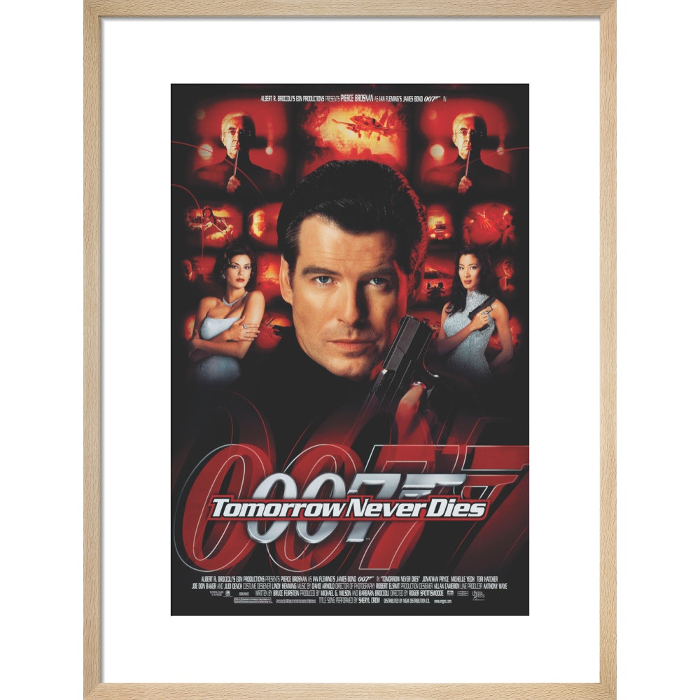 James Bond Tomorrow Never Dies Framed Art Print - By King & McGaw