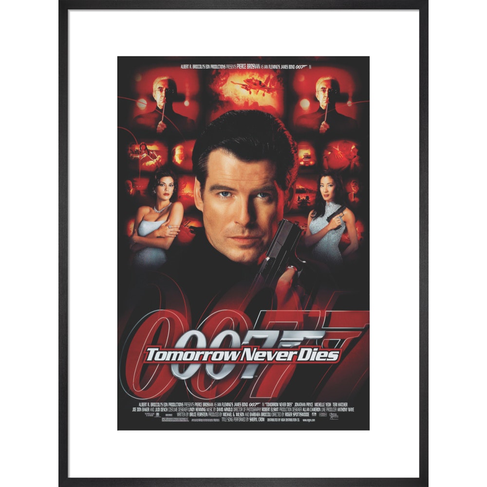 James Bond Tomorrow Never Dies Framed Art Print - By King & McGaw