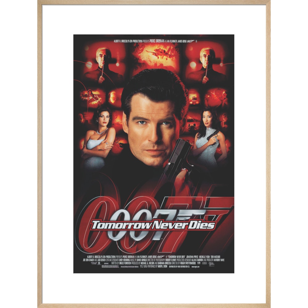 James Bond Tomorrow Never Dies Framed Art Print - By King & McGaw