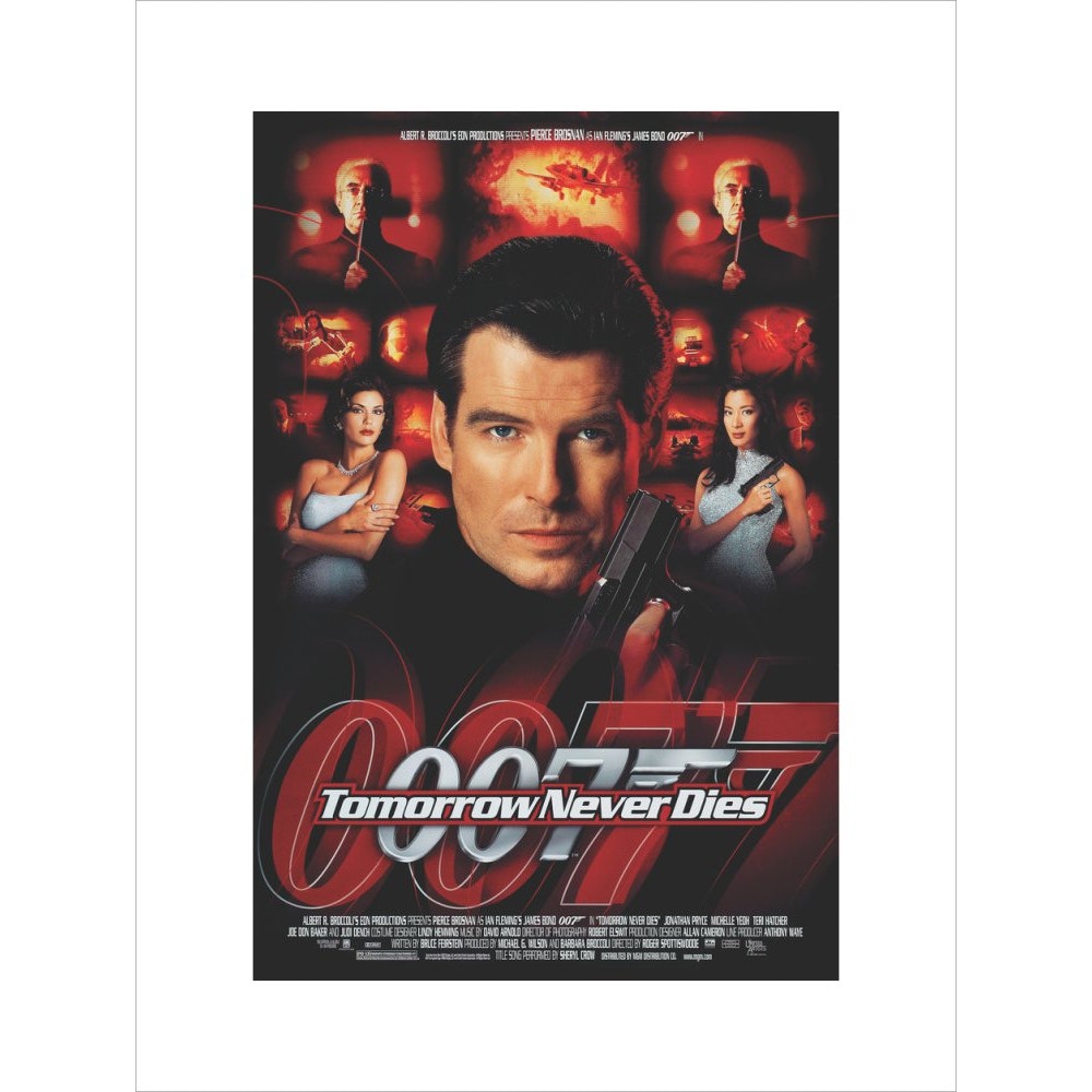 James Bond Tomorrow Never Dies Framed Art Print - By King & McGaw
