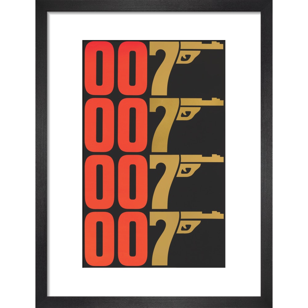 James Bond The Man With The Golden Gun Graphic Framed Art Print - By King & McGaw 007Store