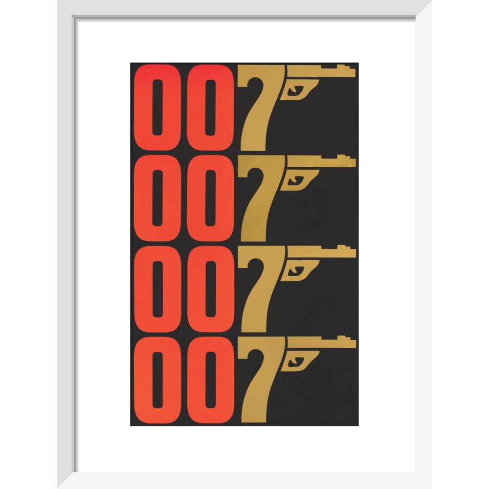 James Bond The Man With The Golden Gun Graphic Framed Art Print - By King & McGaw 007Store