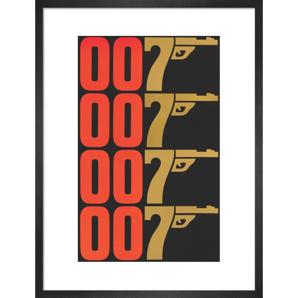 James Bond The Man With The Golden Gun Graphic Framed Art Print - By King & McGaw 007Store