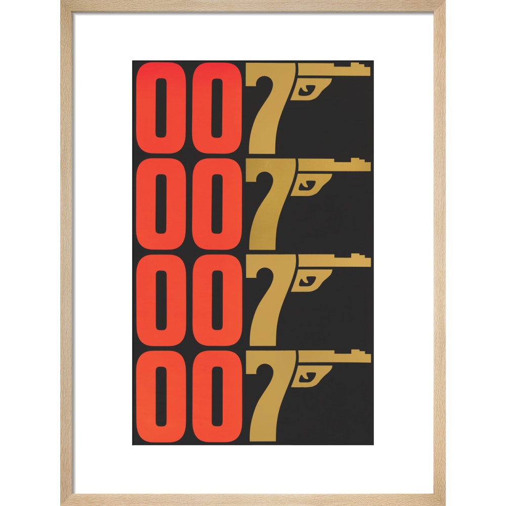 James Bond The Man With The Golden Gun Graphic Framed Art Print - By King & McGaw 007Store