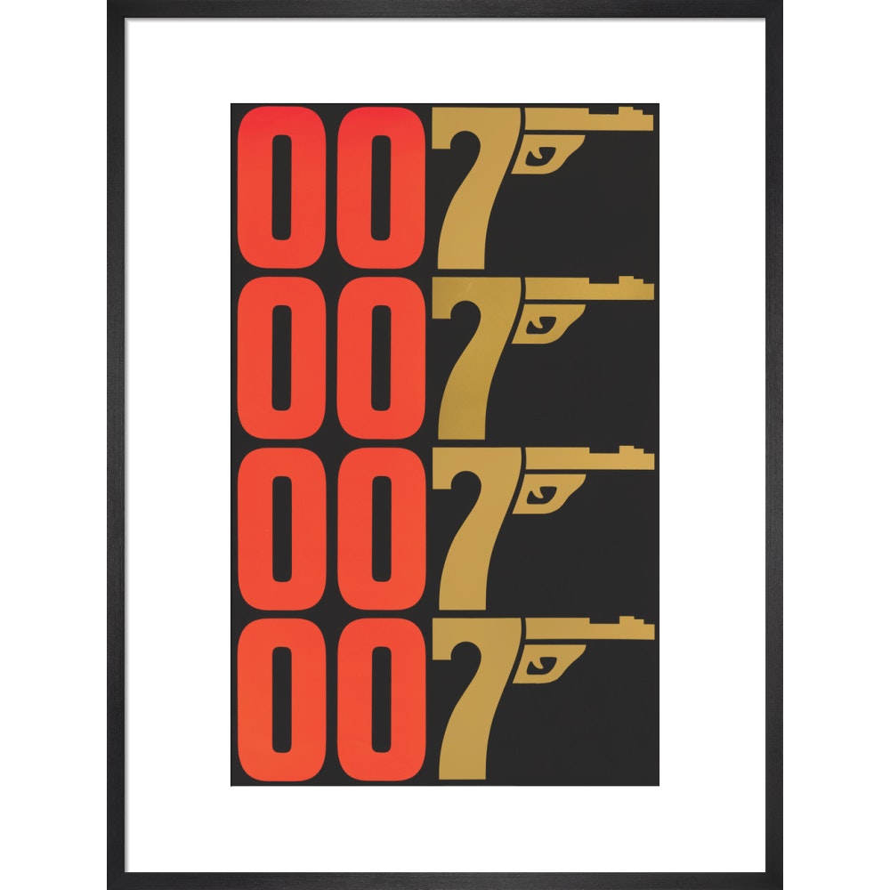 James Bond The Man With The Golden Gun Graphic Framed Art Print - By King & McGaw 007Store