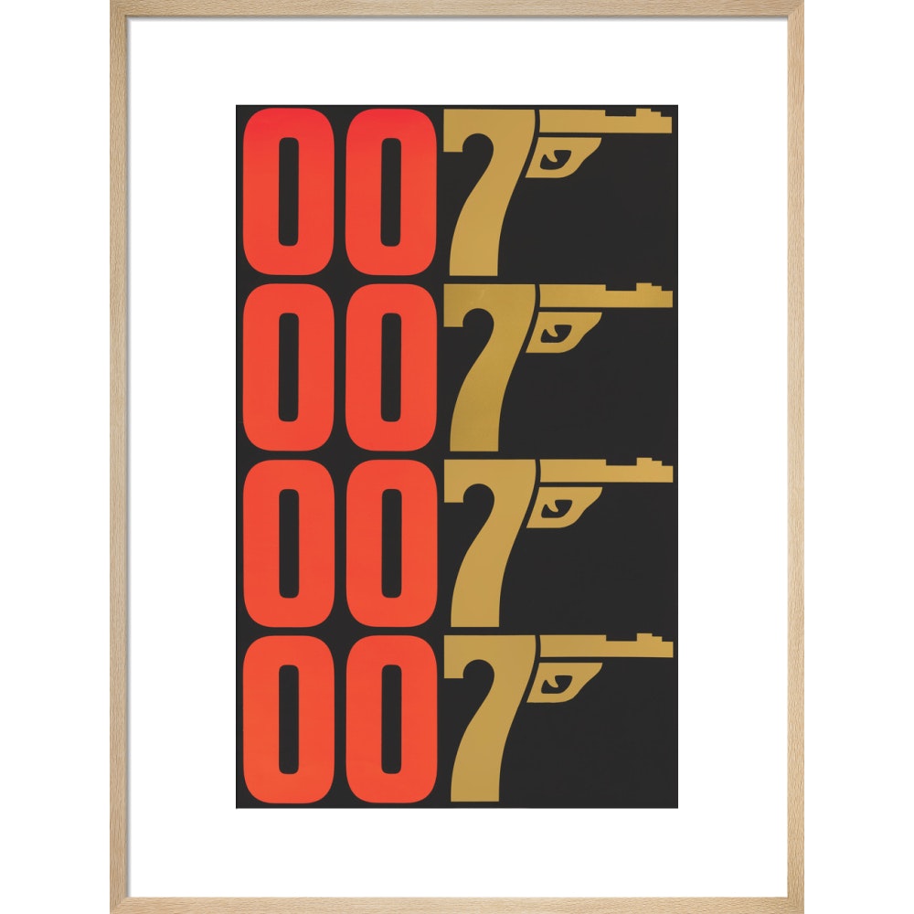 James Bond The Man With The Golden Gun Graphic Framed Art Print - By King & McGaw 007Store