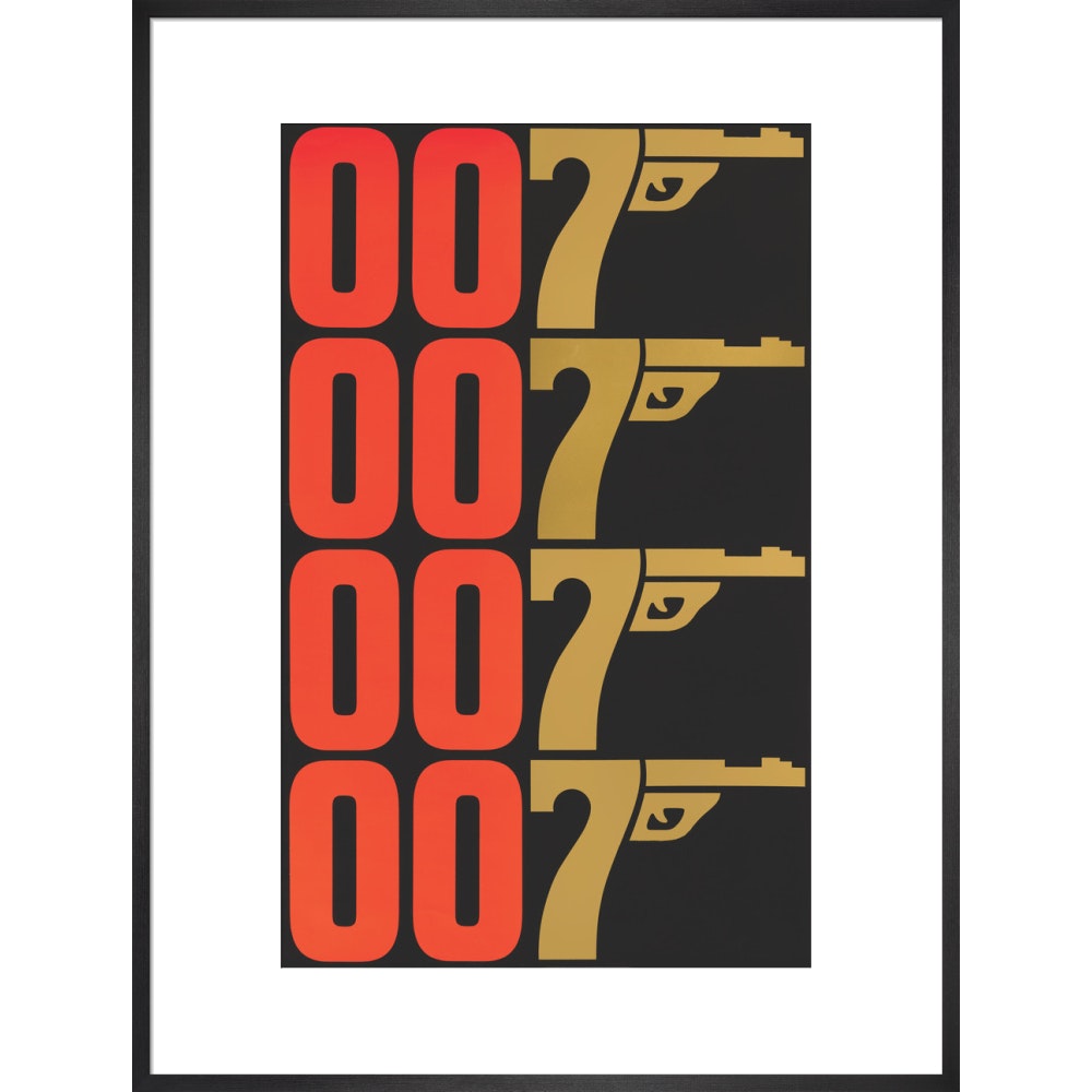James Bond The Man With The Golden Gun Graphic Framed Art Print - By King & McGaw 007Store
