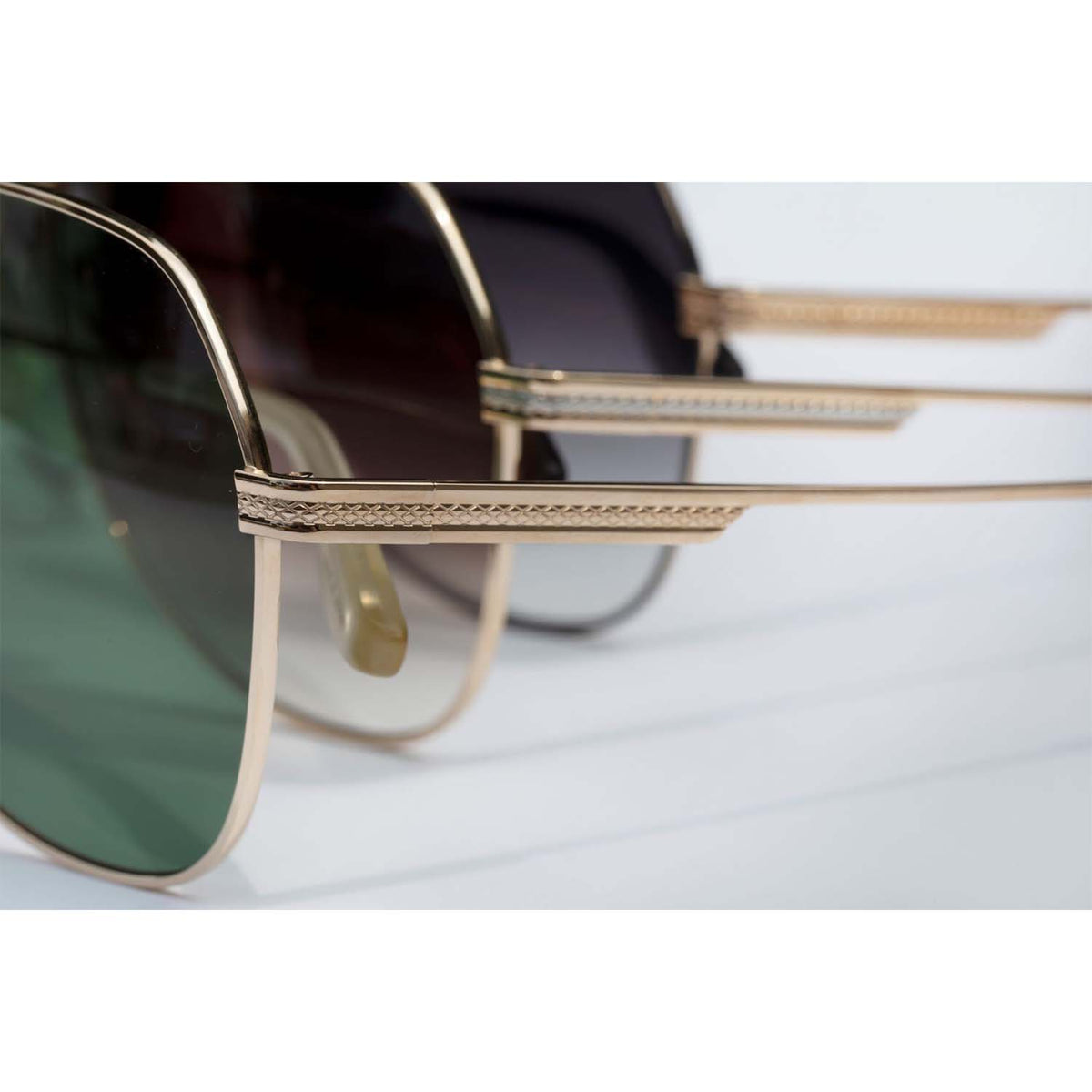 007 Avtak Sunglasses - Black Satin / Gold / Smolder Edition - By Barton Perreira (Pre-order) SUNGLASSSES Barton Perreira 