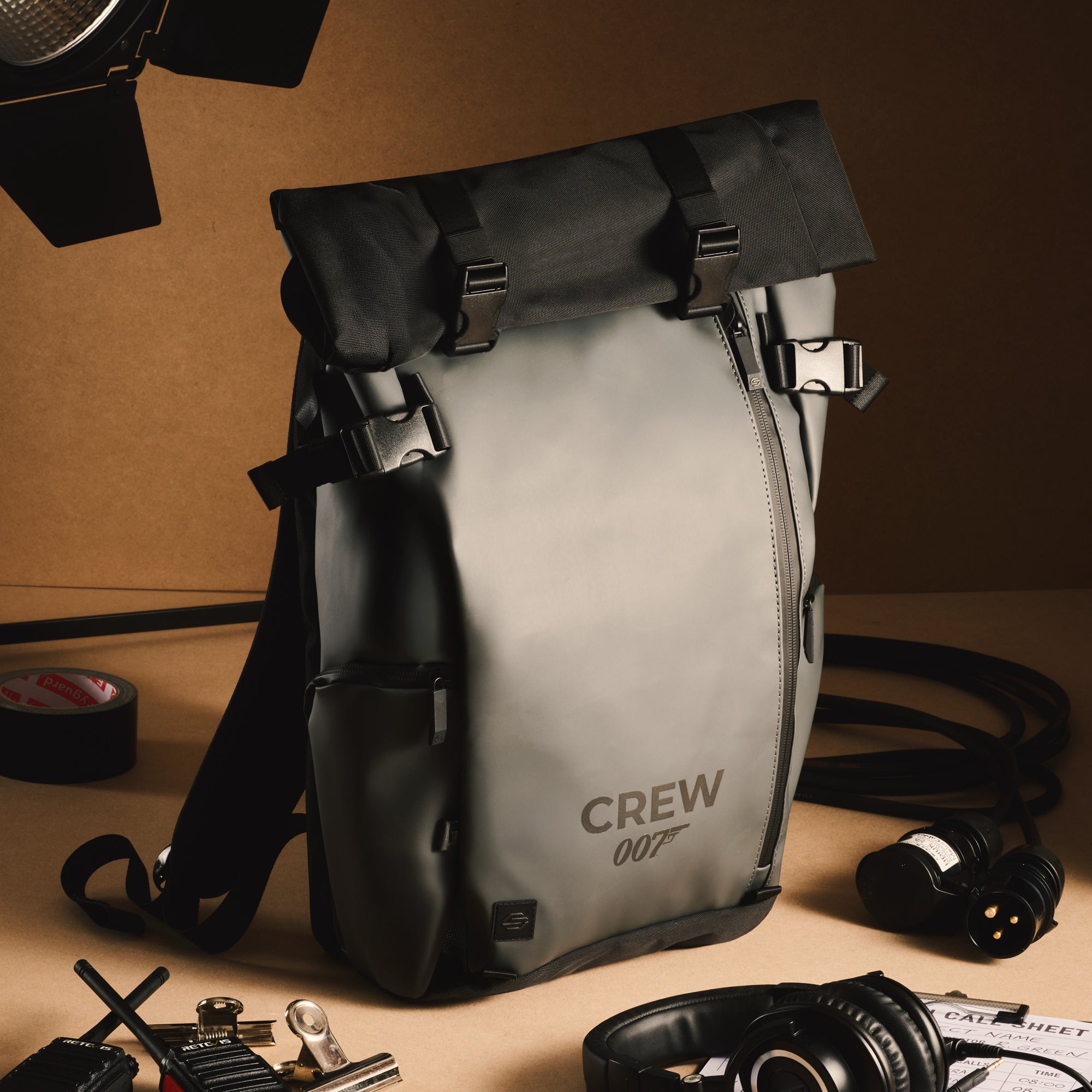 James Bond Weatherproof Roll-Top Backpack - 007 Crew Edition
