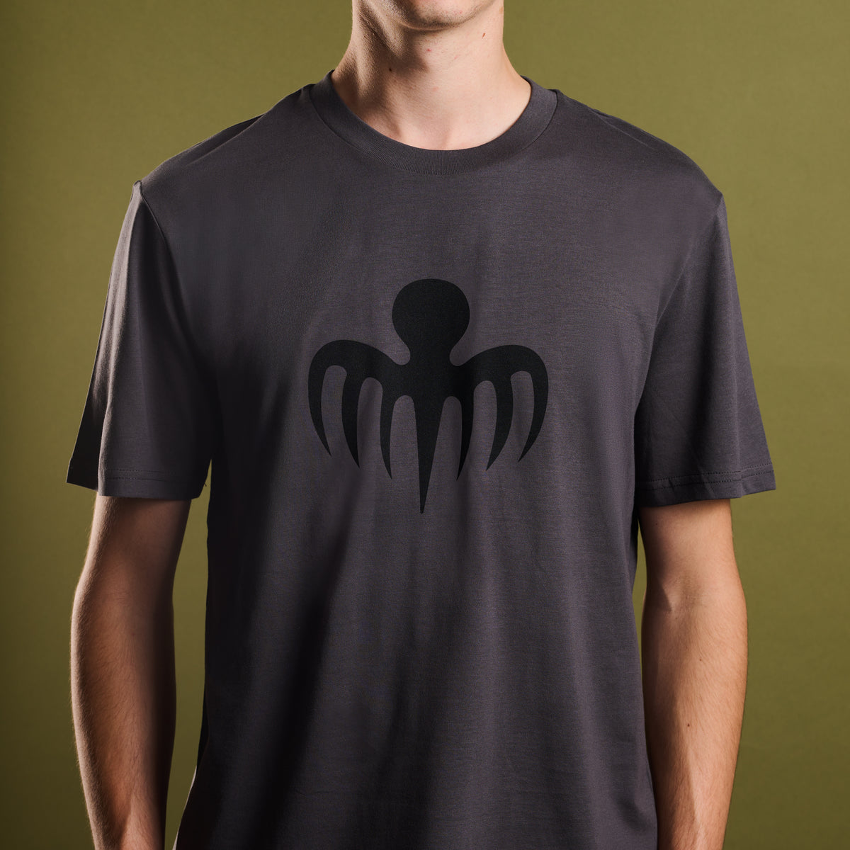 James Bond T-Shirt mit SPECTRE-Symbol, Anthrazitgrau