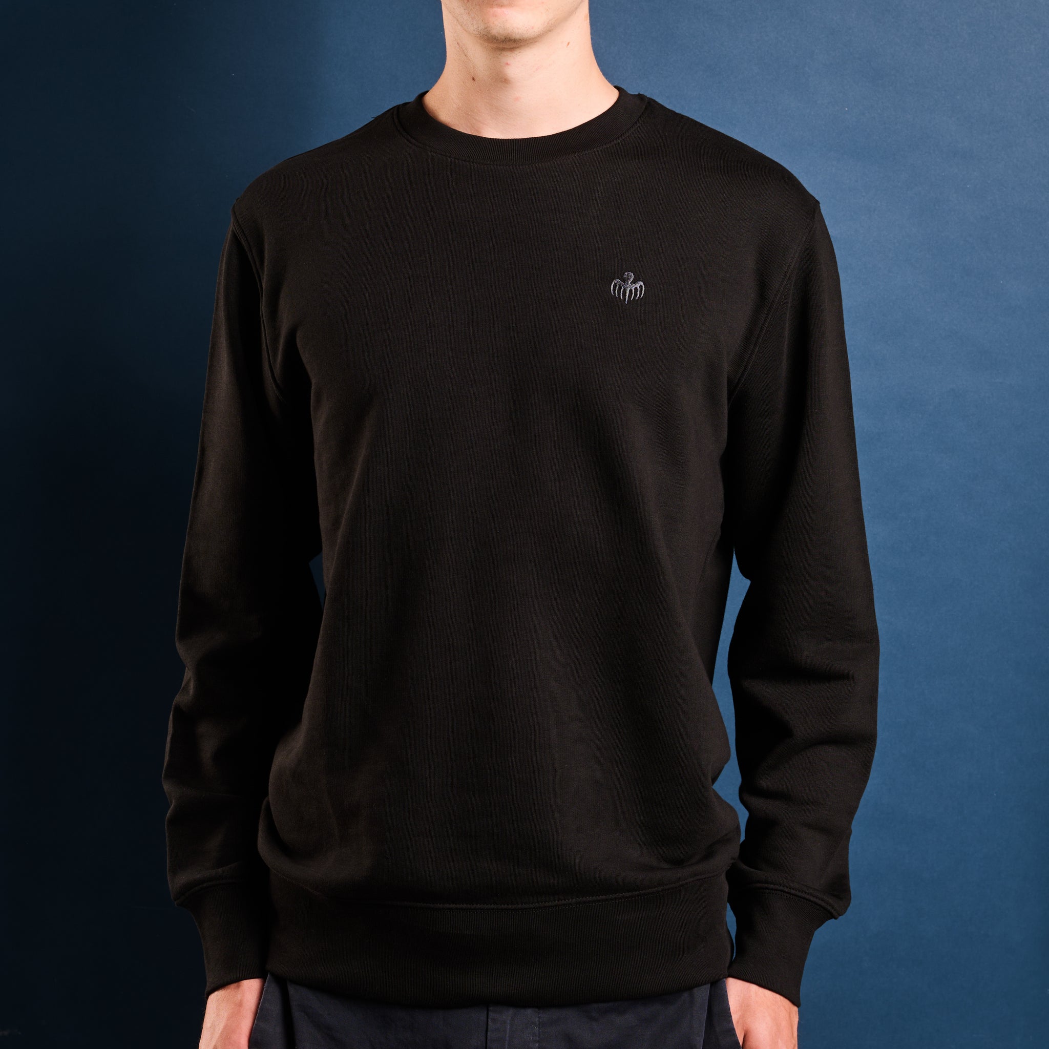 James Bond SPECTRE Symbol Embroidered Black Sweatshirt | 007Store