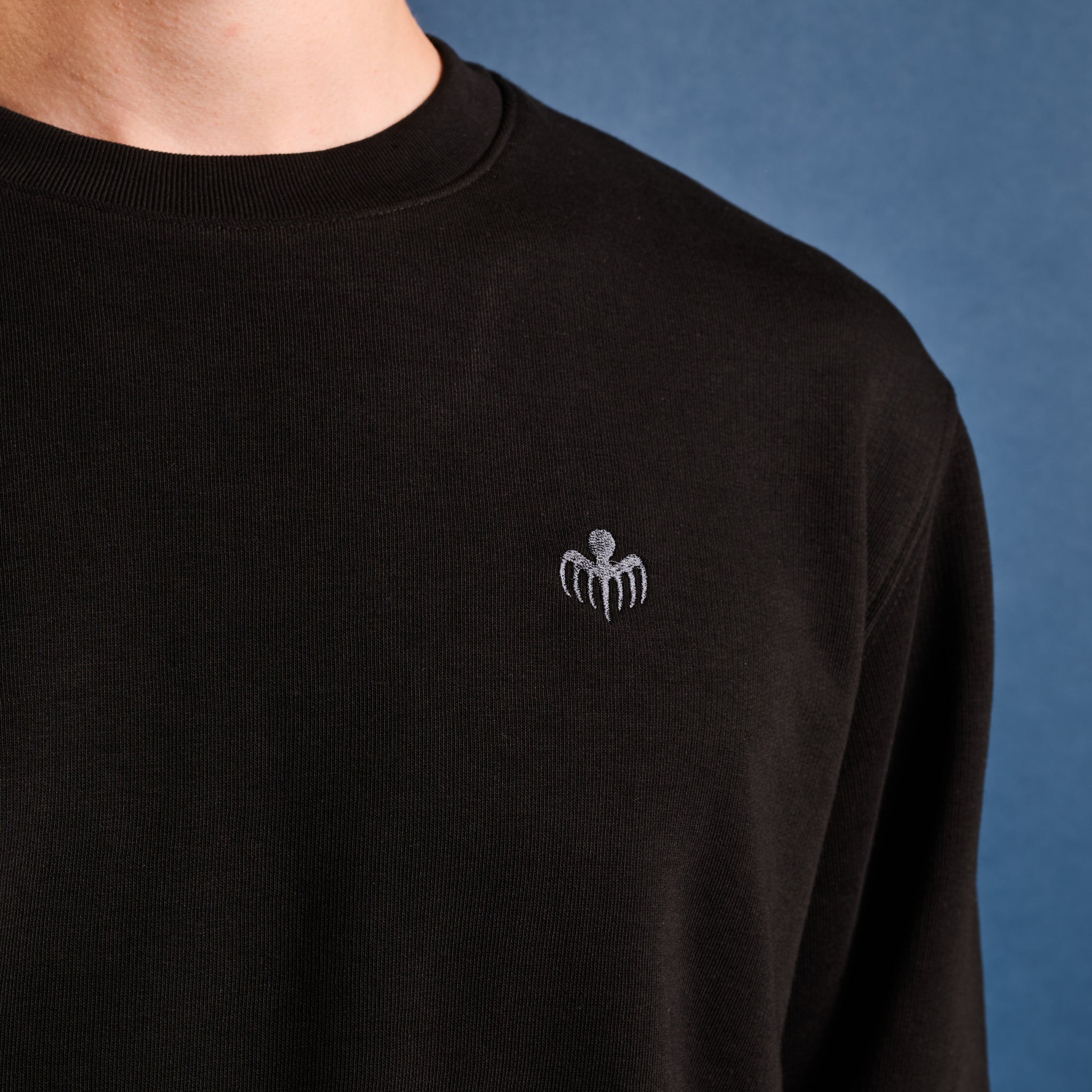 James Bond SPECTRE Symbol Embroidered Black Sweatshirt | 007Store