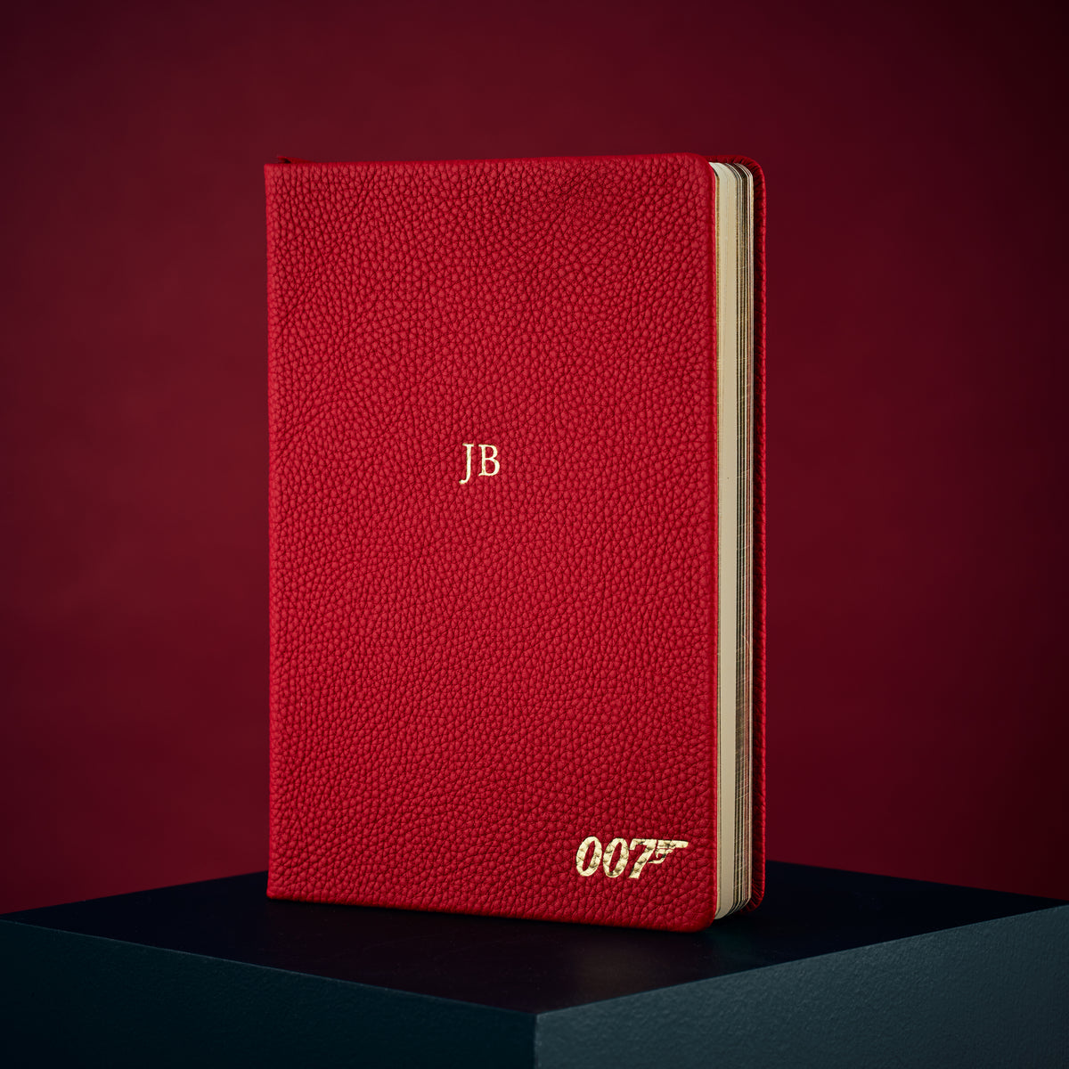 Personalisiertes James Bond 007-Notizbuch aus schwarzem Leder (A5)