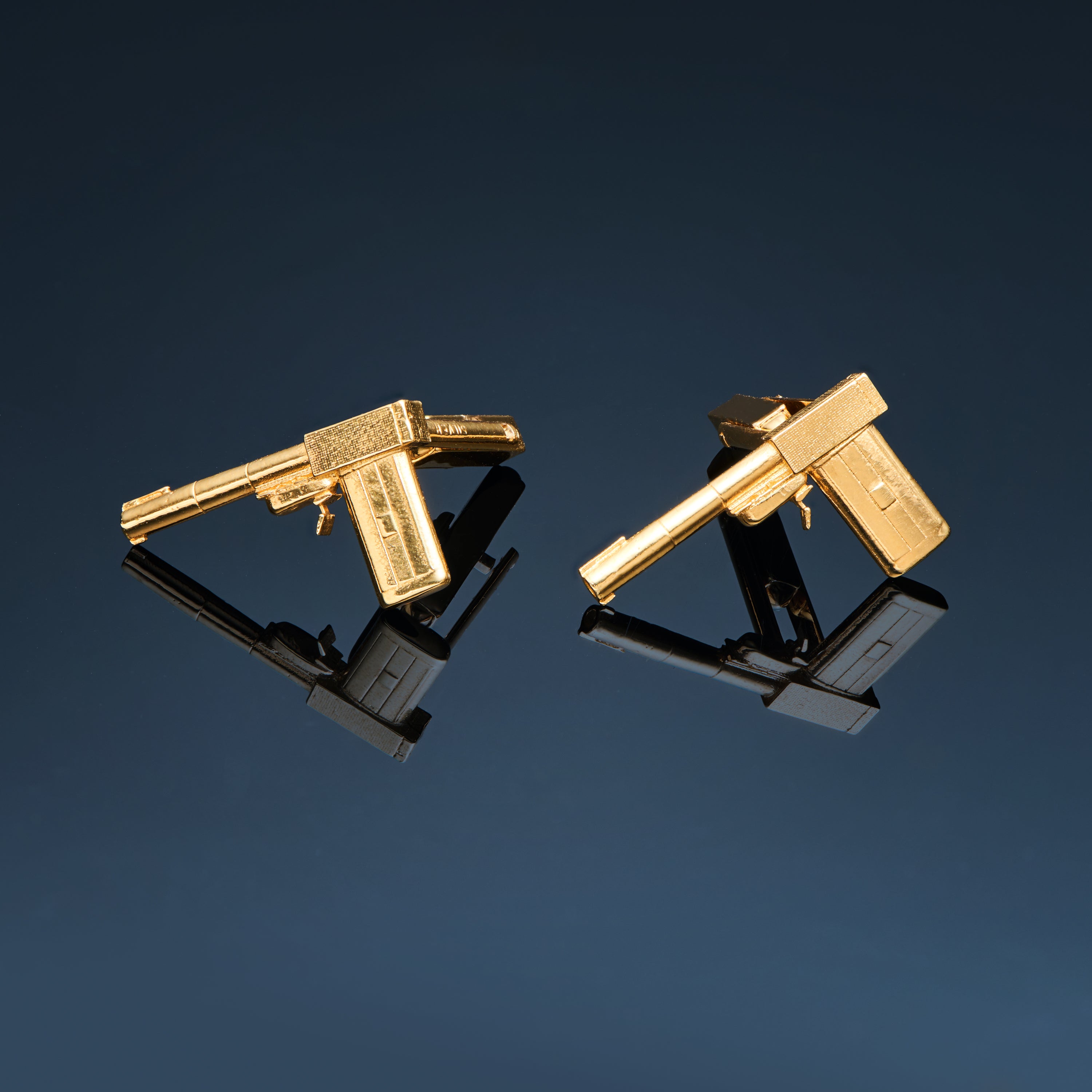 James Bond 18ct Gold Golden Gun Cufflinks | 007Store