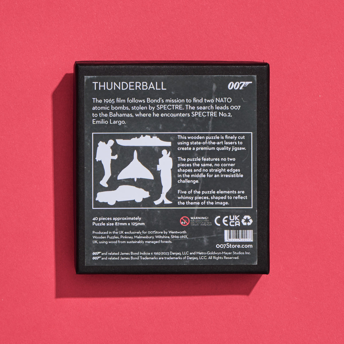 James Bond 40-teiliges Holz-Mikropuzzle – Thunderball Edition