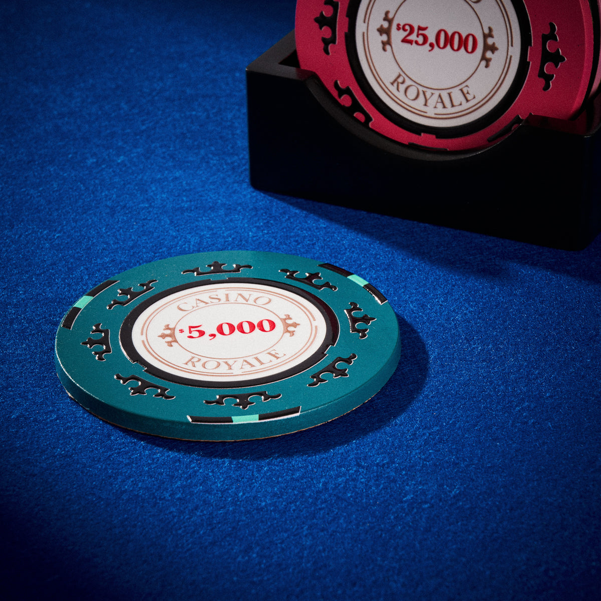 James Bond Poker Chip Coaster & Holder Set - Casino Royale Edition (Pre-order)