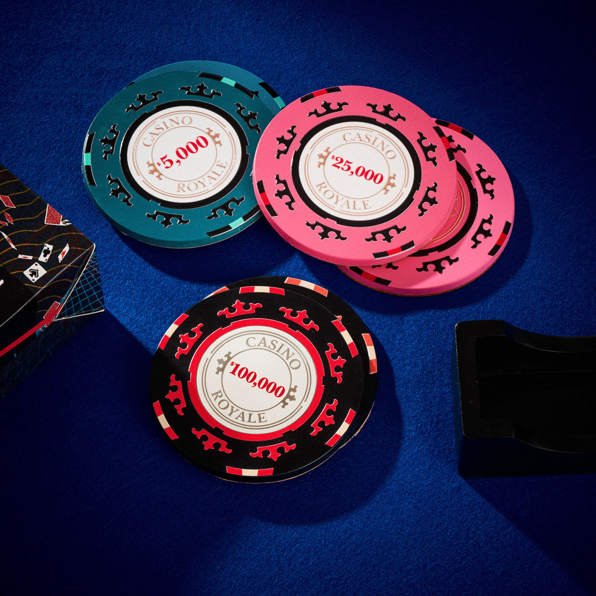 James Bond Poker Chip Coaster & Holder Set - Casino Royale Edition (Pre-order)