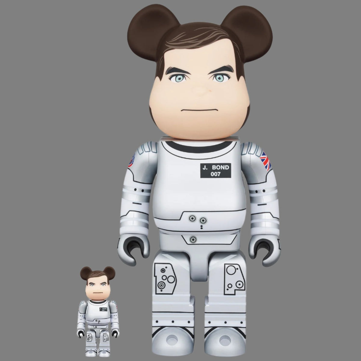 James Bond Be@rbrick 100% &amp; 400% Figure Set - Moonraker Edition – By Medicom Toy