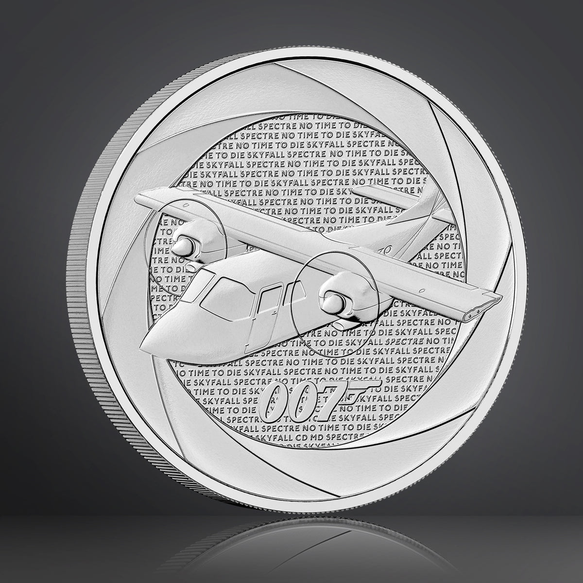 James Bond 5 oz Silbermünze in Proof-Form – nummerierte Ausgabe der 1990er – von der Royal Mint