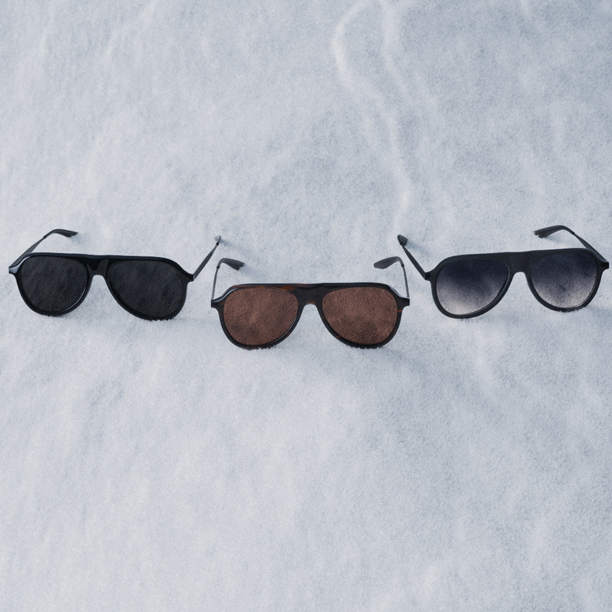 James Bond 007 Vedretta Sunglasses US - Black / Black Satin / Noir Edition - By Barton Perreira (Pre-order)