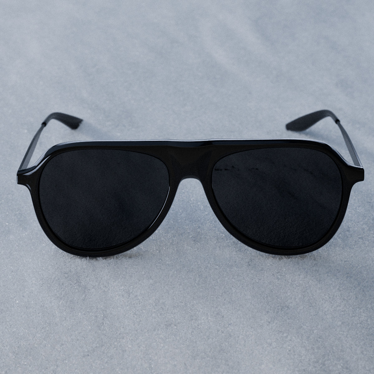 James Bond 007 Vedretta Sunglasses US - Black / Black Satin / Noir Edition - By Barton Perreira (Pre-order)