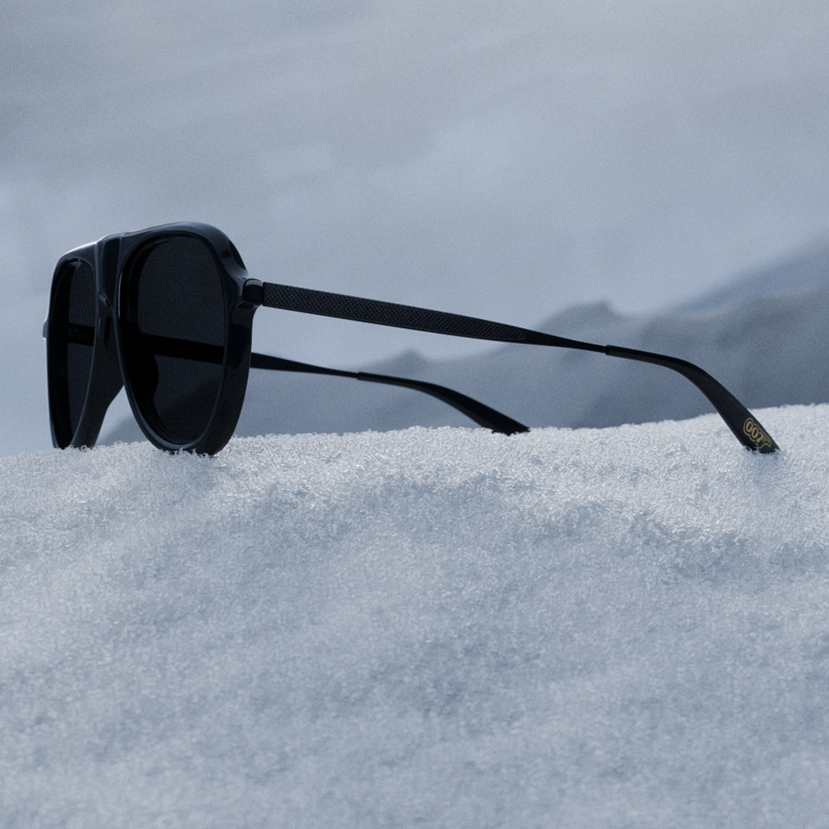 James Bond 007 Vedretta Sunglasses US - Black / Black Satin / Noir Edition - By Barton Perreira (Pre-order)