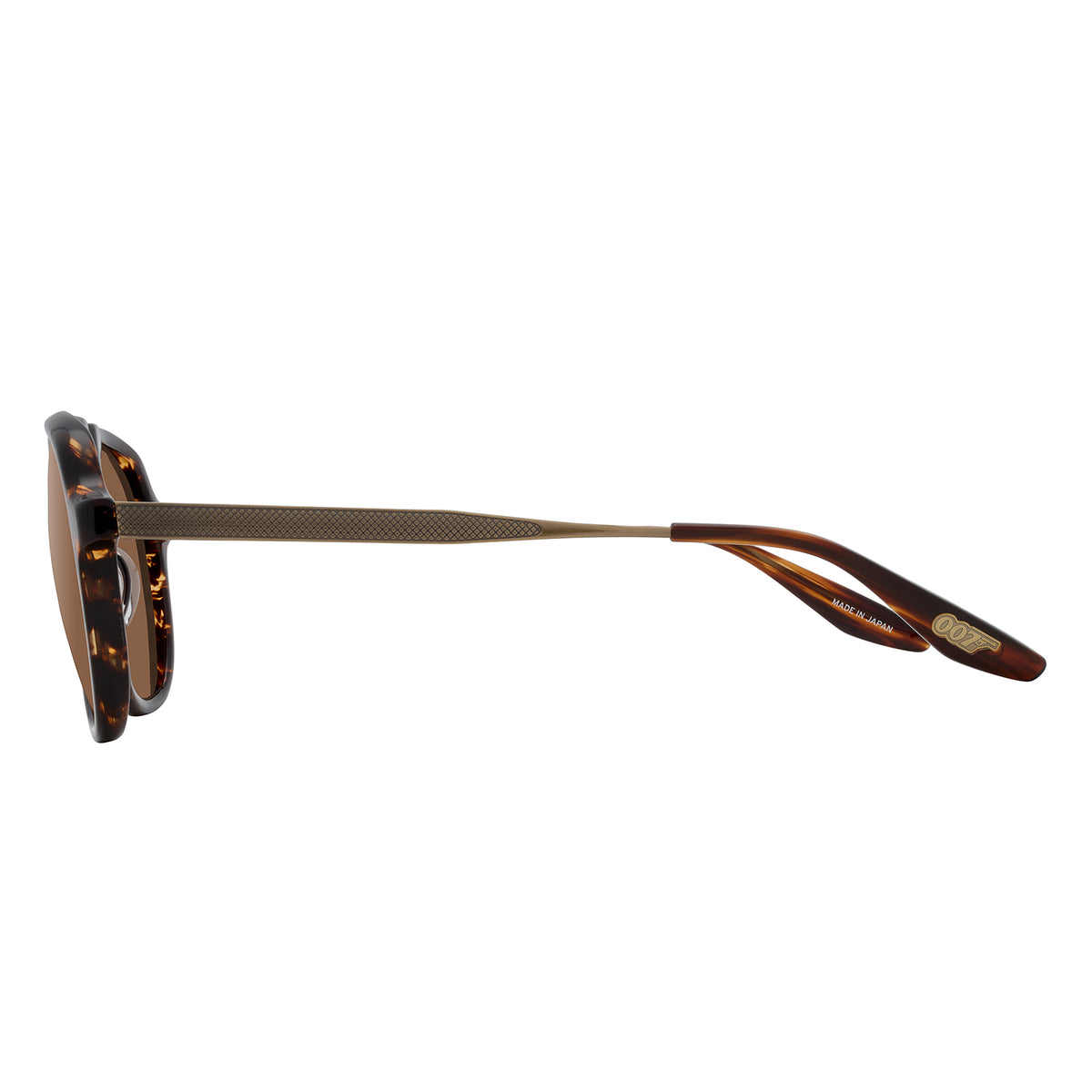 James Bond 007 Vedretta Sunglasses - Tamboura Tortoise / Antique Gold / Espresso Edition - By Barton Perreira (Pre-order)