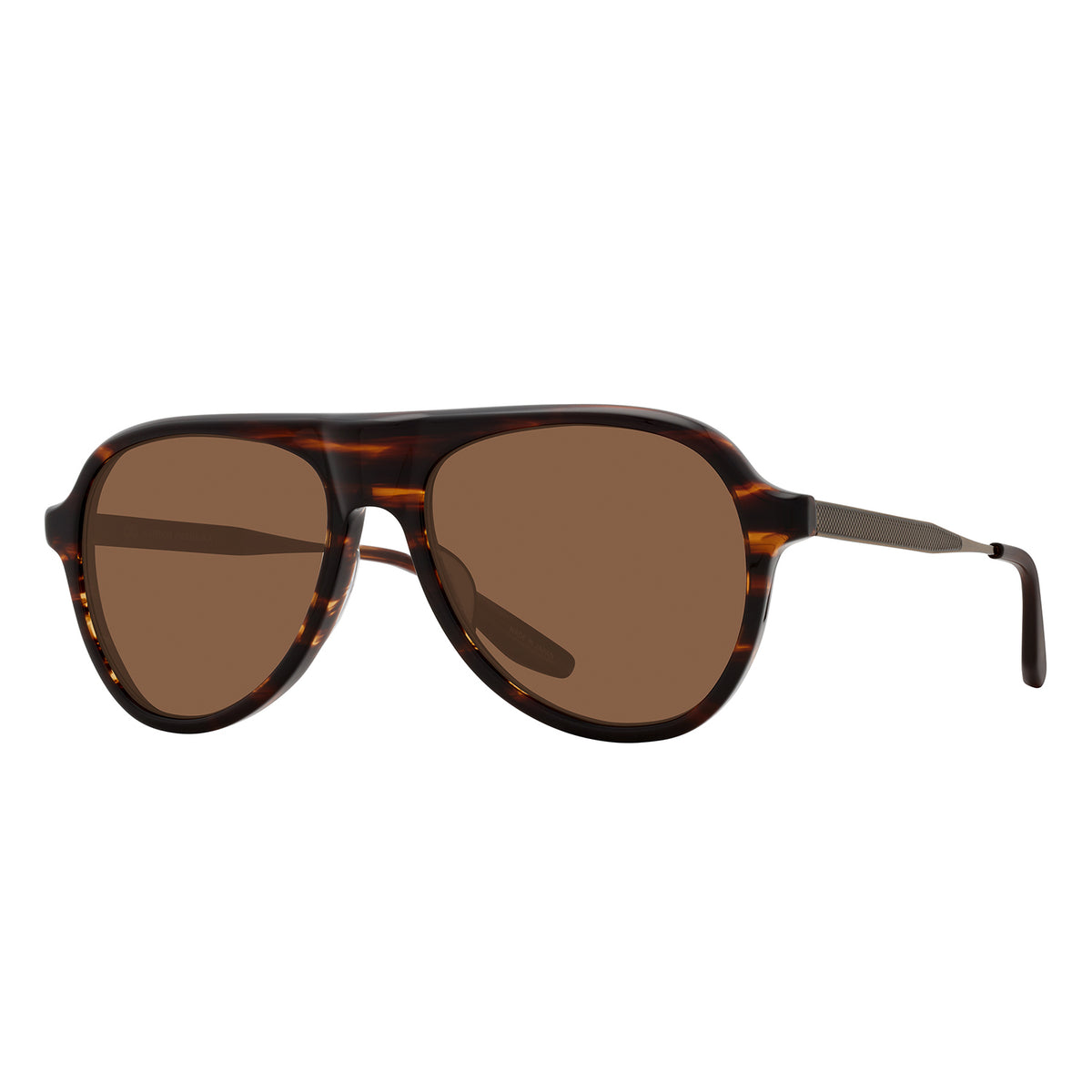 James Bond 007 Vedretta Sunglasses - Tamboura Tortoise / Antique Gold / Espresso Edition - By Barton Perreira (Pre-order)