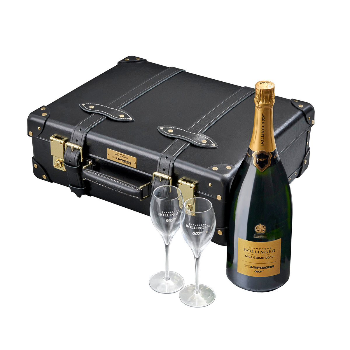 James Bond Champagne Bollinger Anniversary Magnum Set - 007 Goldfinger Numbered Edition